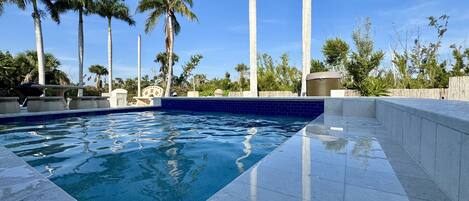 Una piscina riscaldata