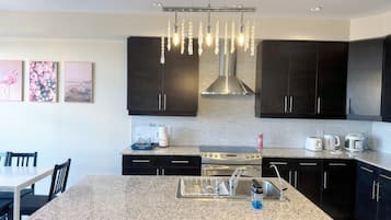 Microwave, oven, stovetop, dishwasher