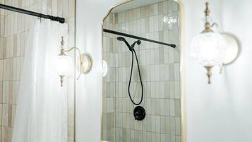 Shower, hair dryer