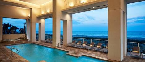 Una piscina climatizada