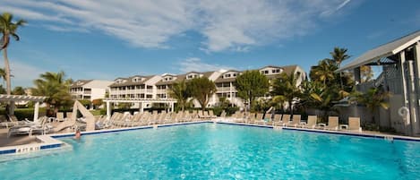 Een verwarmd zwembad