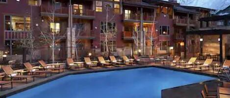 A heated pool