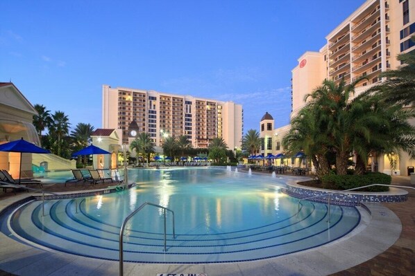 A heated pool
