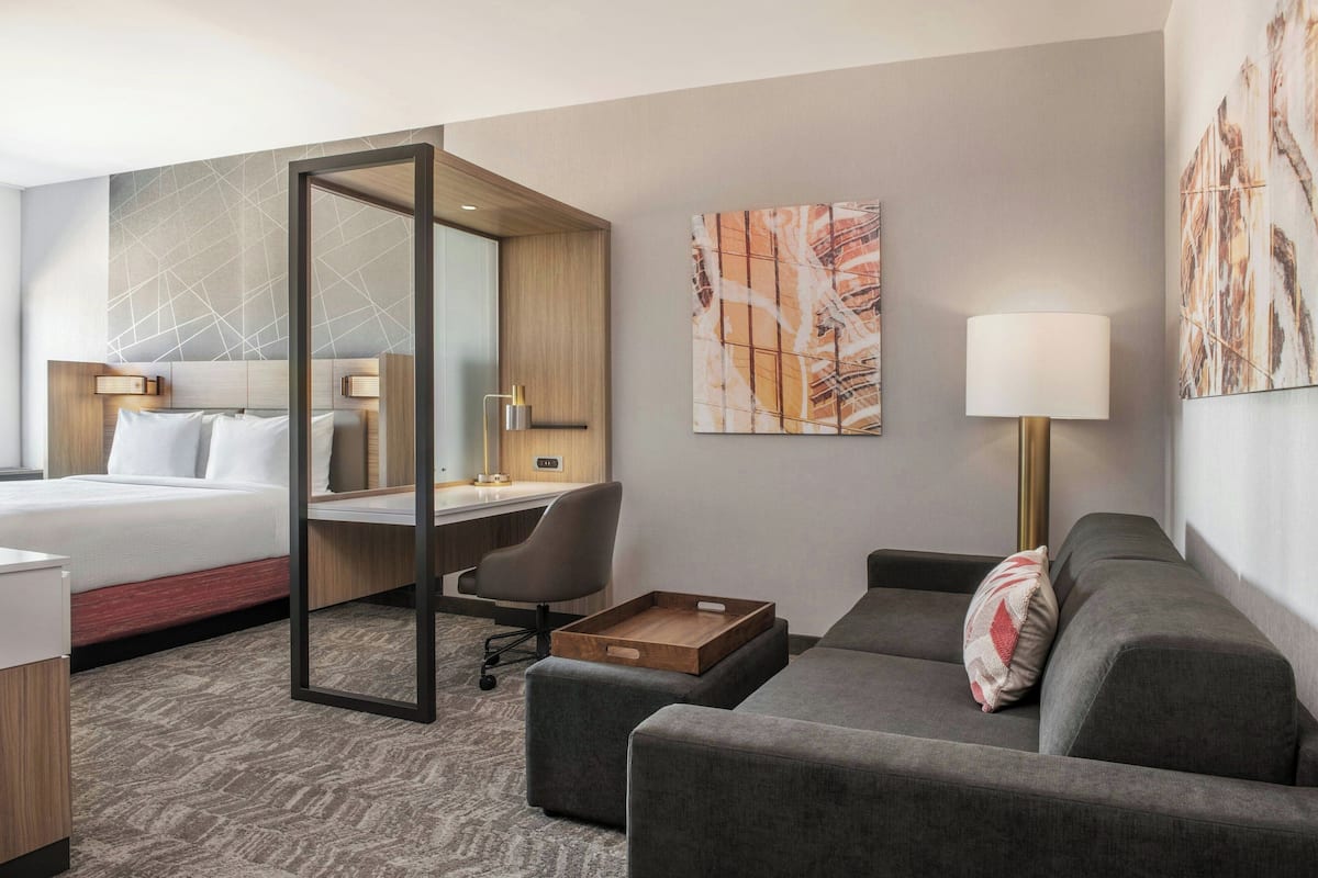 Premium bedding, memory-foam beds, desk, soundproofing