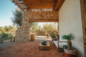 Deluxe-Villa, Blick auf den Weinberg | Terrasse/Patio