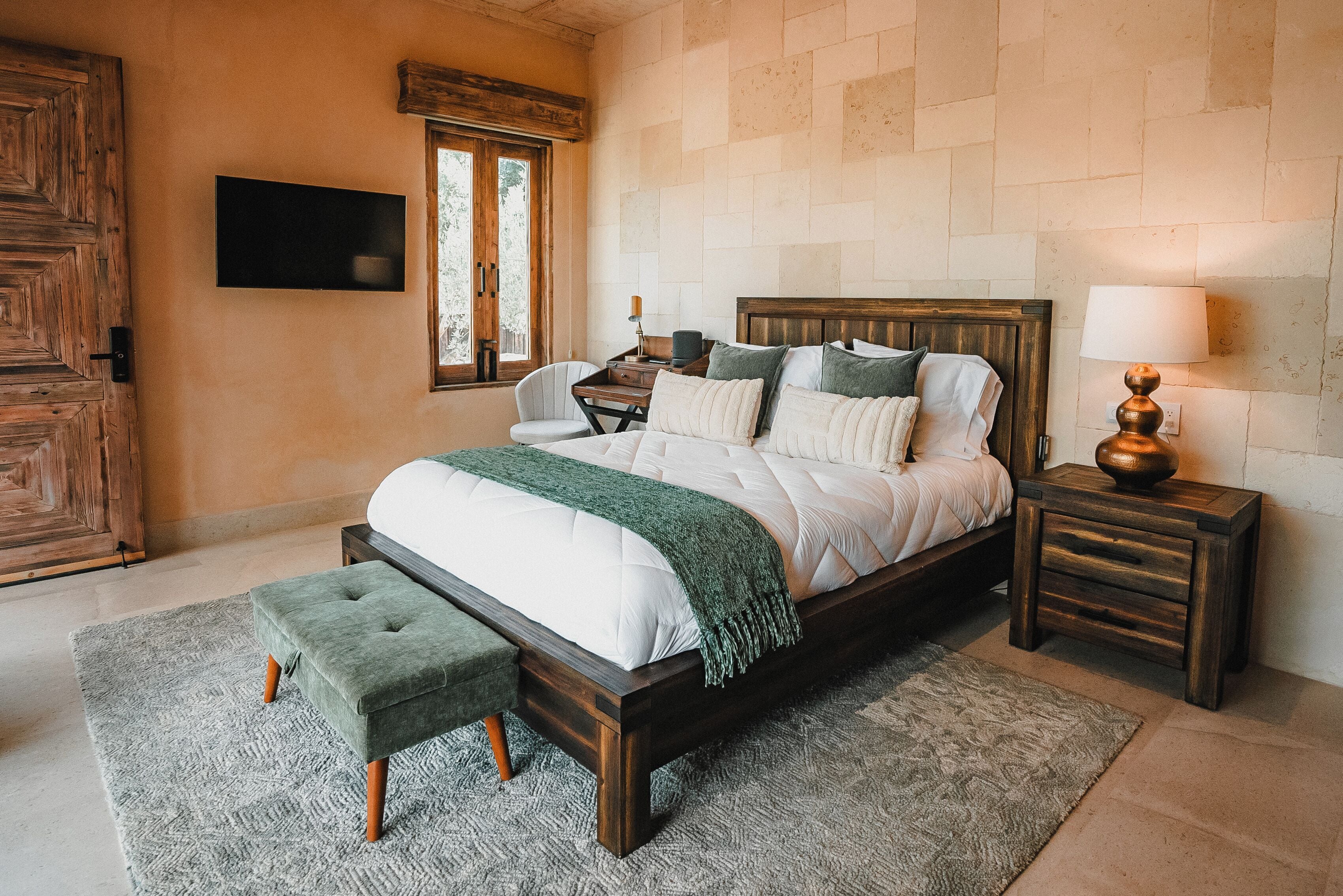 Villa Deluxe, vista al viñedo | 1 habitación, ropa de cama de alta calidad y edredón 