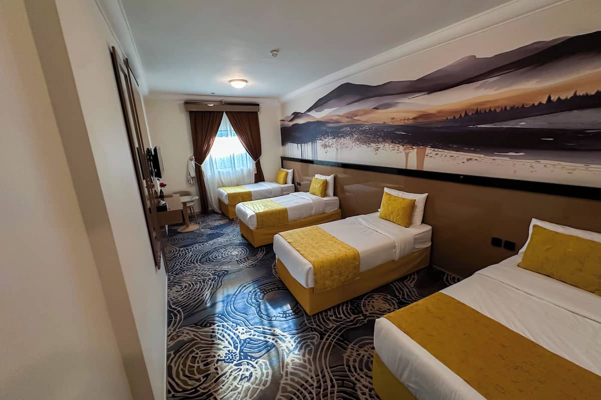 Quadruple Room, Berbilang Katil | 1 bilik tidur, peralatan tempat tidur premium, tilam berlapik