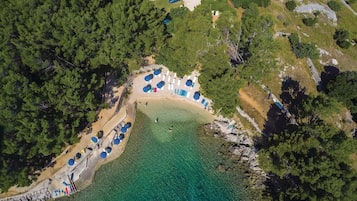 Vlak bij het strand