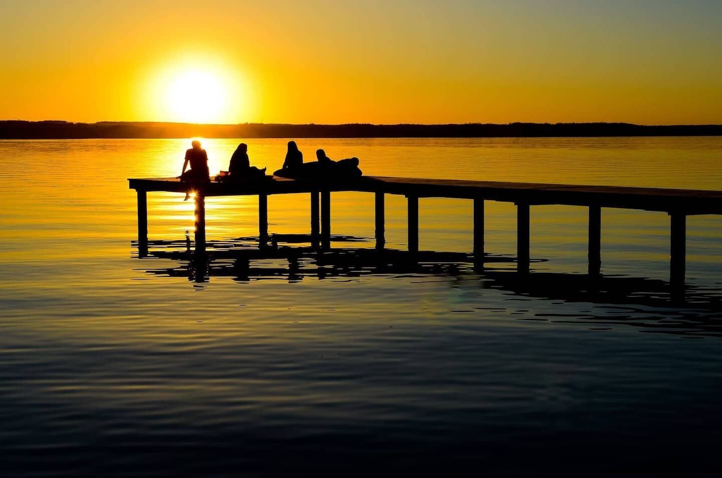 We are still looking for words to describe the beauty of sunsets over the lake.