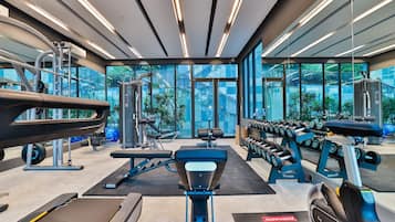 Appartement, 1 chambre, accessible aux personnes à mobilité réduite, balcon | Salle de remise en forme
