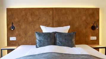 Camera Deluxe, vista giardino | 1 camera, lenzuola Frette, biancheria da letto di alta qualità