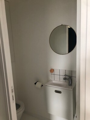 Hair dryer, towels, soap, toilet paper - Charmant Studio Disponible JO 2024 (Paris)