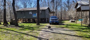 Property grounds - A rustic house on beautiful Caddo lake. Great fishing and kayaking and much more (Karnack)