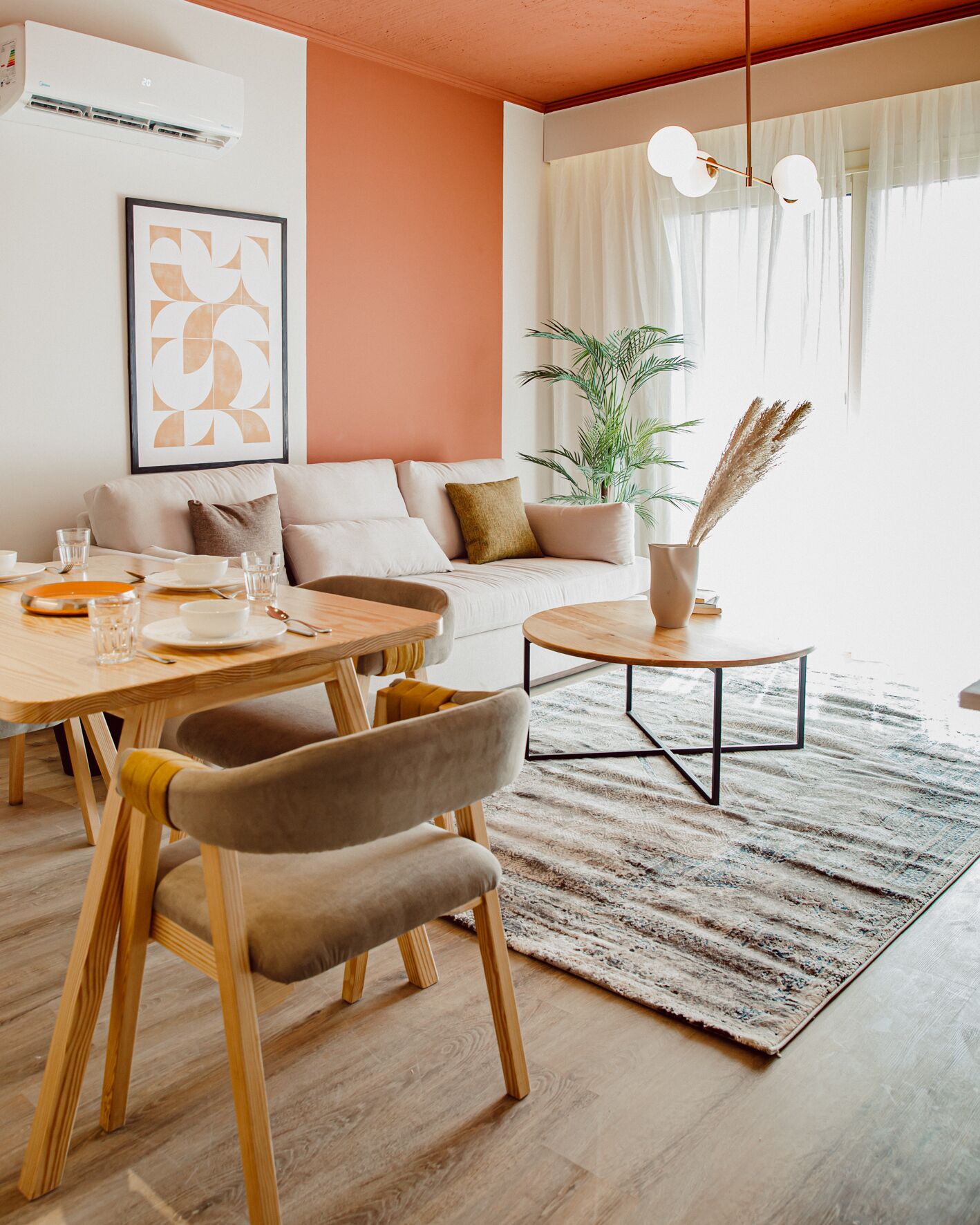 City Apartment, Garden View | Living area