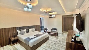 Executive Room | Premium bedding, down comforters, memory foam beds, minibar - Raksha Suites & Banquet Greater Noida (Greater Noida)