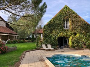 Piscine extérieure, piscine chauffée