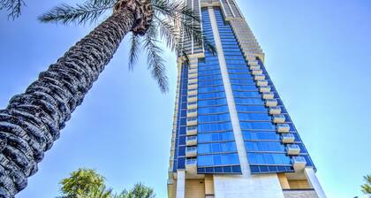 Spectacular Strip Views, Open Balcony, Jacuzzi Tub, King Bed, No Resort Fees