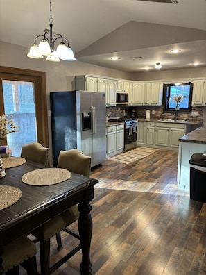 Microwave, oven, stovetop