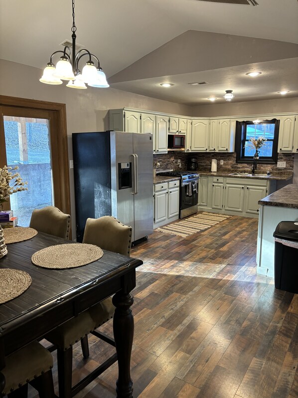 Microwave, oven, stovetop