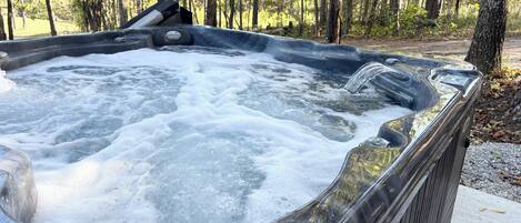 Idromassaggio all'aperto