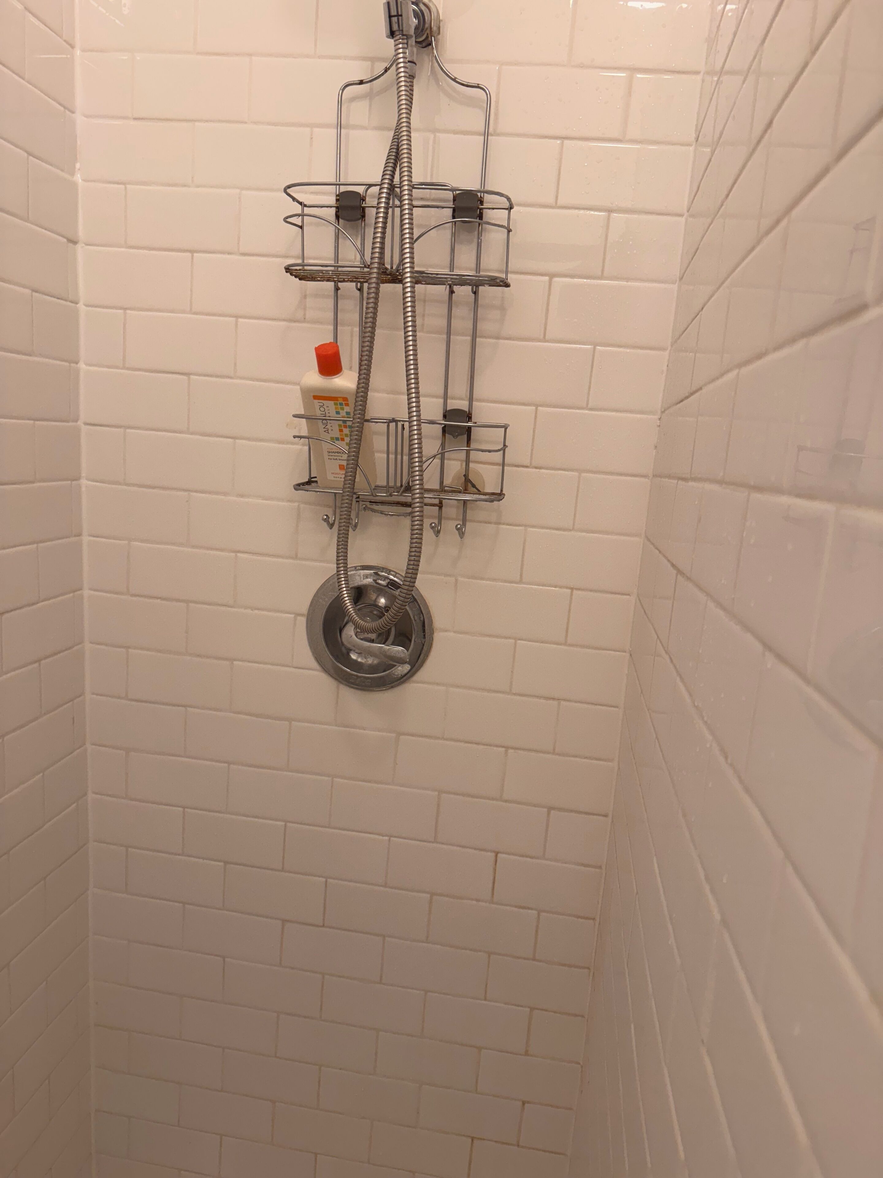 Douche, serviettes fournies, papier toilette