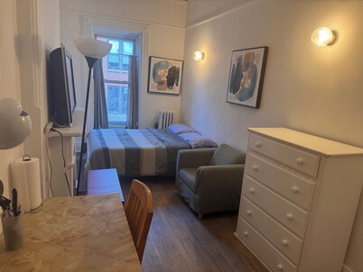 Kitchenette in private original brownstone building