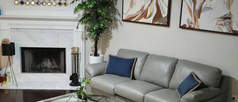 Smart TV, fireplace, printers