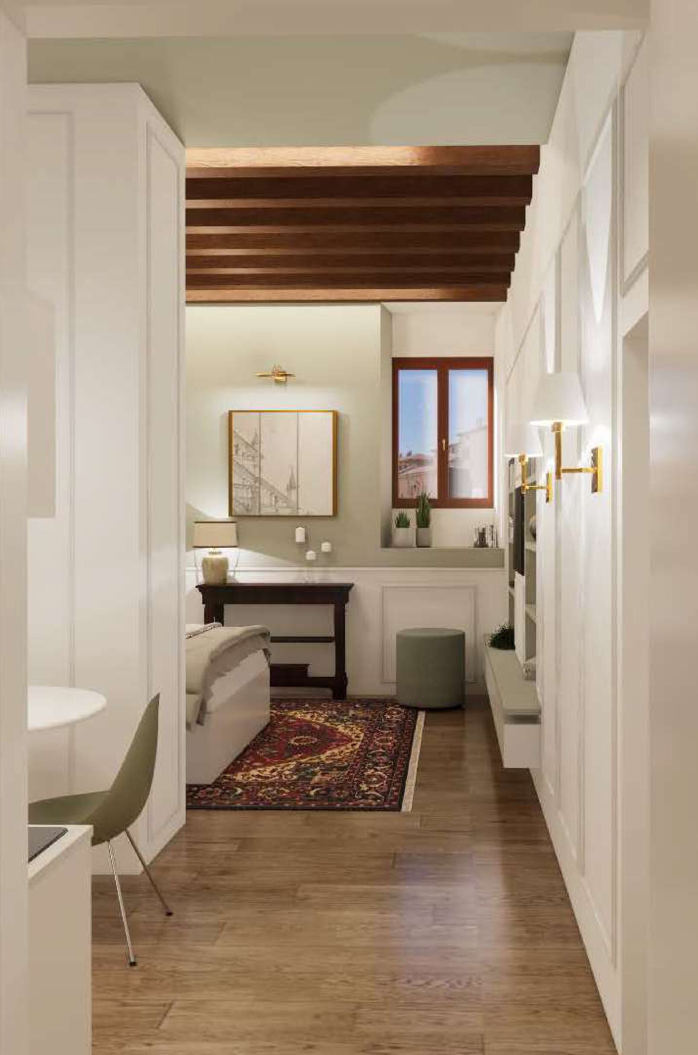 1 soverom, safe på rommet, skrivebord og strykejern/-brett