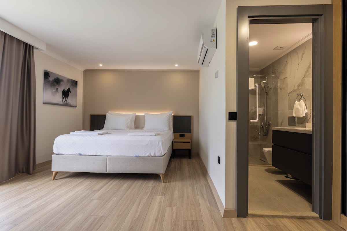 Habitación doble Deluxe | Caja de seguridad en la habitación, cortinas blackout y insonorización