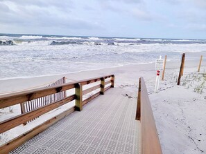 En la playa 