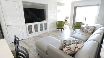 Smart TV, video games, DVD player, books