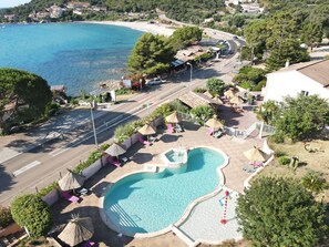 A heated pool