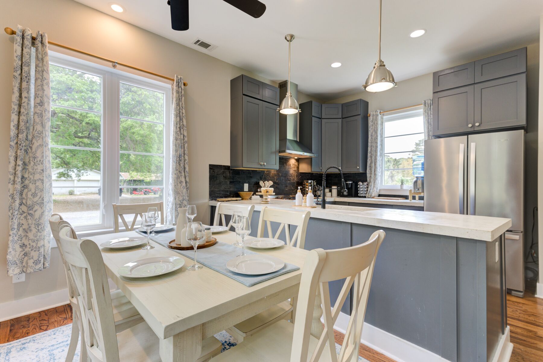 Microwave, oven, stovetop, dishwasher