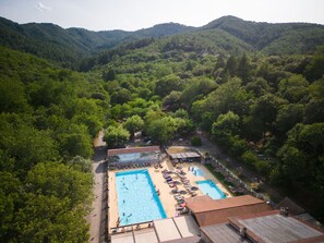 A heated pool