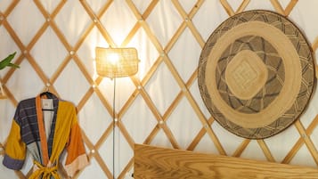 Luxury Tent, 1 Queen Bed with Sofa bed, Patio, Garden View | 1 bedroom, premium bedding, free WiFi