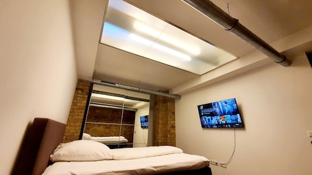1 bedroom, iron/ironing board, WiFi, bed sheets. 1-zimmer-wohnung im Loft