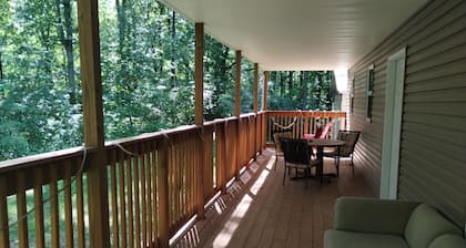 Beautiful location in the secluded woods
