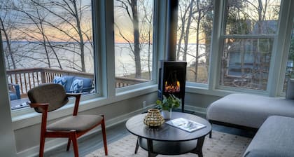 Sisu Shores: Lakefront Home with Private Beach and Wood Burning Sauna