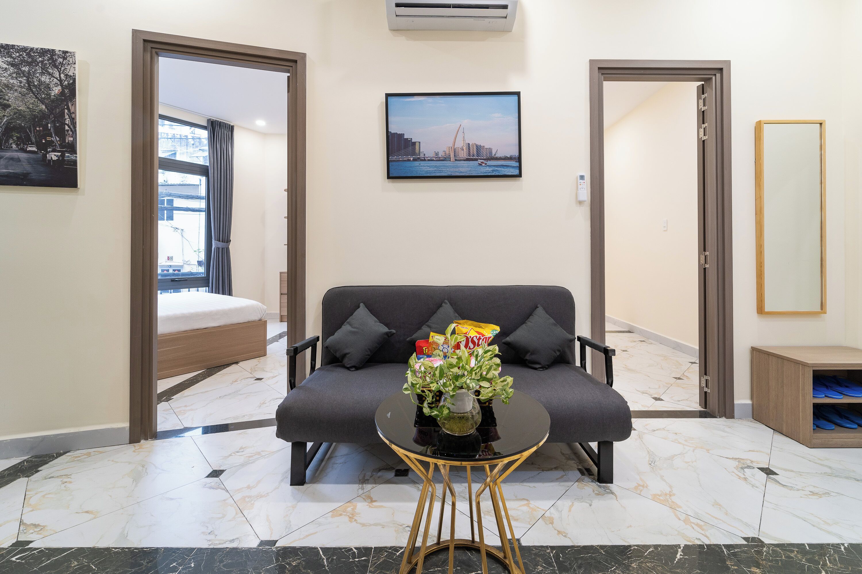 Premium Apartment, 2 Bedrooms, Ground Floor | Living area | 40-inch Smart TV with satellite channels, Netflix, streaming services