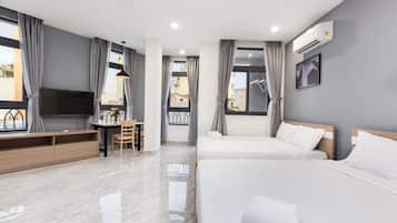 Superior-Apartment | 1 Schlafzimmer, Bettwäsche aus ägyptischer Baumwolle