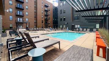 A heated pool