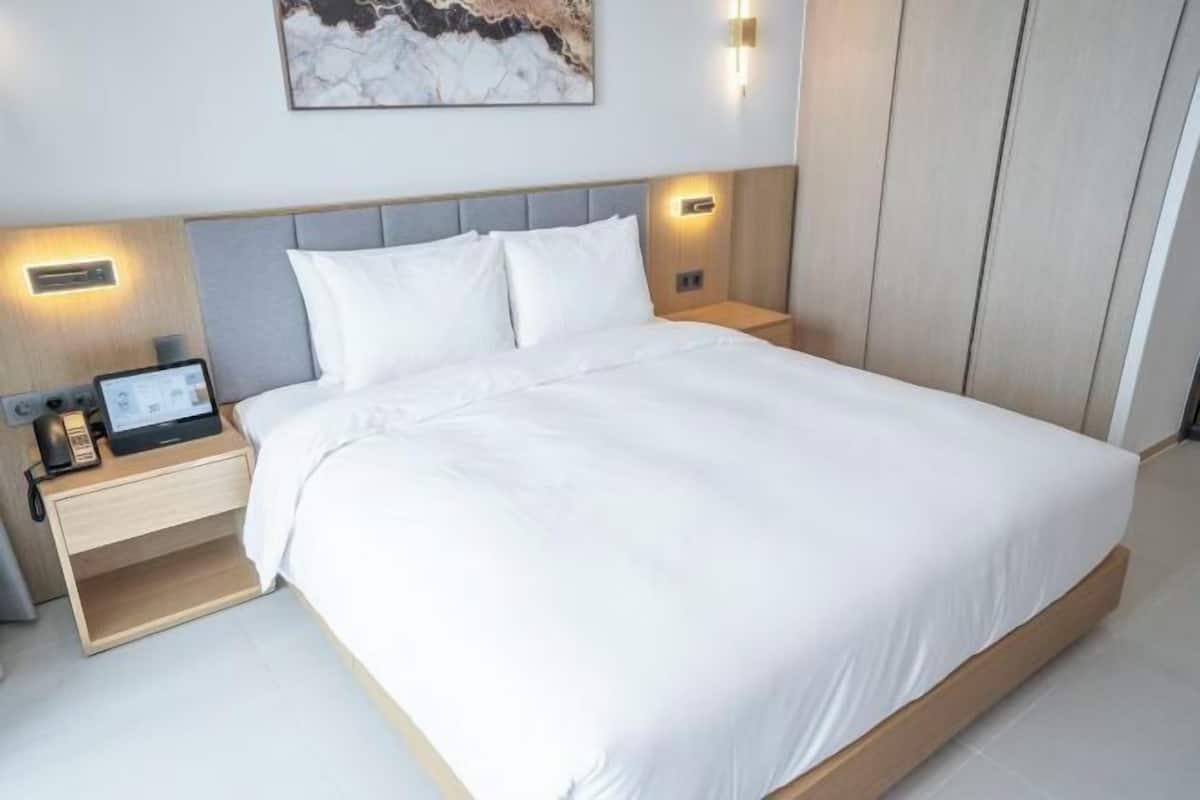 1 kamar tidur, selimut bulu angsa, kedap suara, dan Wi-Fi gratis