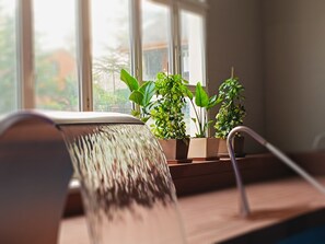 Un sauna, tratamientos corporales, masajes deportivos