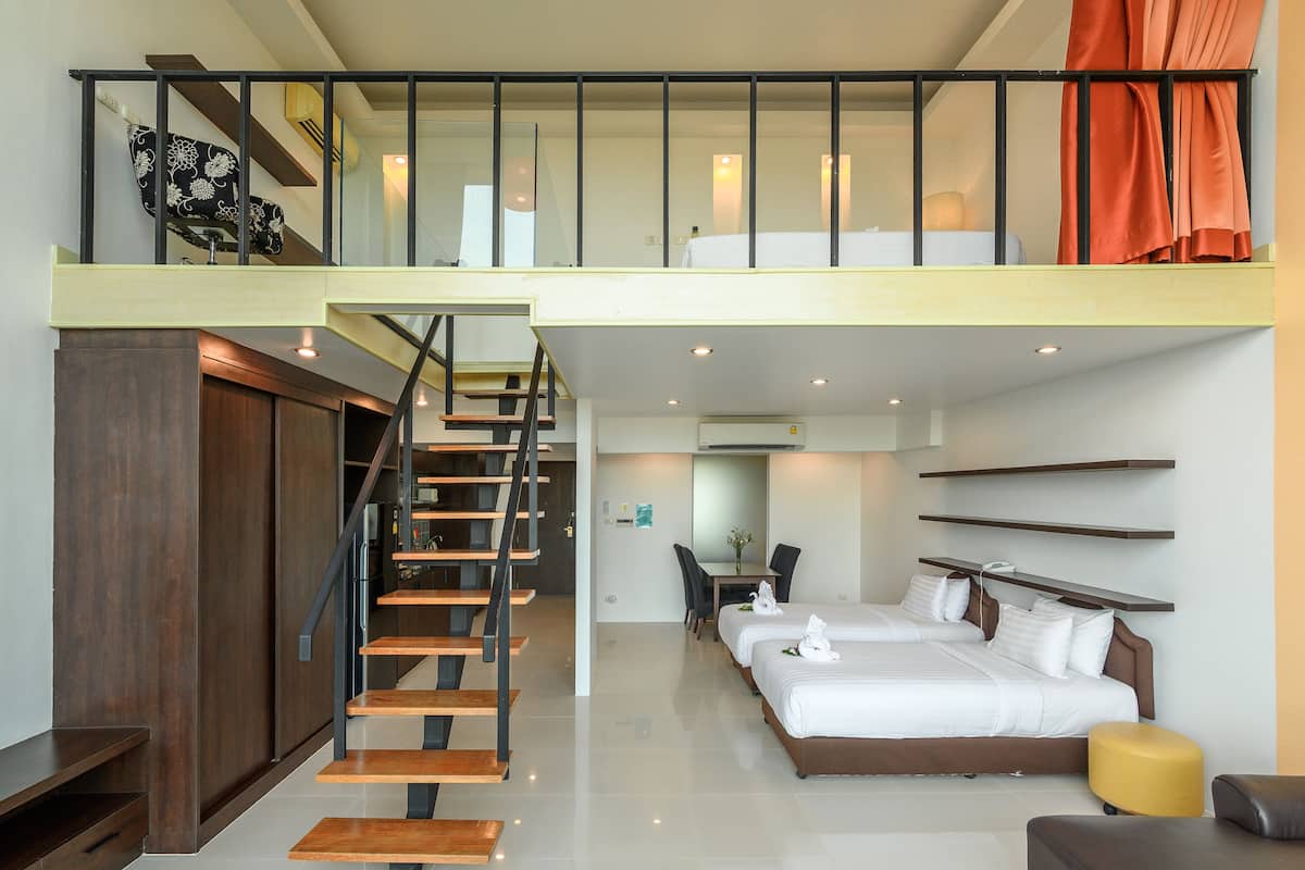 Family Studio, Multiple Beds, City View | 1 bedroom, in-room safe, individually furnished, iron/ironing board