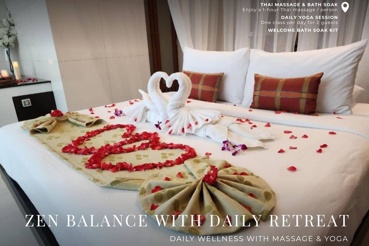 Zen Balance with spa bath and complimentary massage | 1 bedroom, in-room safe, individually furnished, iron/ironing board
