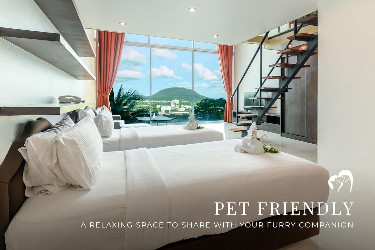 Family Studio, Multiple Beds, City View | 1 bedroom, in-room safe, individually furnished, iron/ironing board