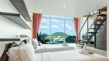 1 habitación, caja de seguridad en la habitación y muebles diferentes