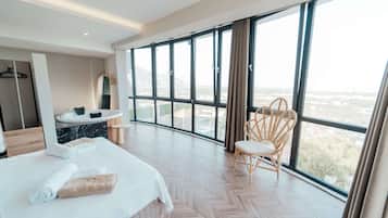 Grande Villa | 2 ห้องนอน, ผ้าปูที่นอนฝ้ายอียิปต์, เครื่องนอนระดับพรีเมียม, มินิบาร์