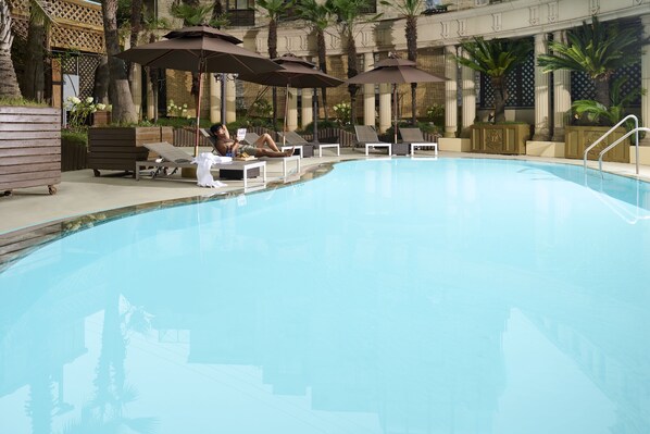 Indoor pool, seasonal outdoor pool