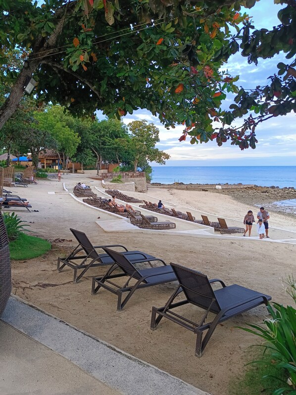 私家海滩、白沙、海滩班车